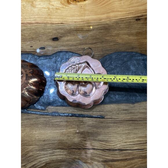 Vintage Copper Molds Domed Pineapple and Cherries Display Only India - Picture 7 of 8